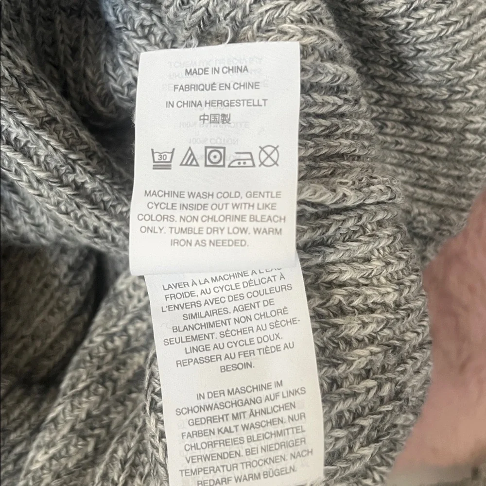 J CREW Marled cotton raglan-sleeve crewneck sweater size S